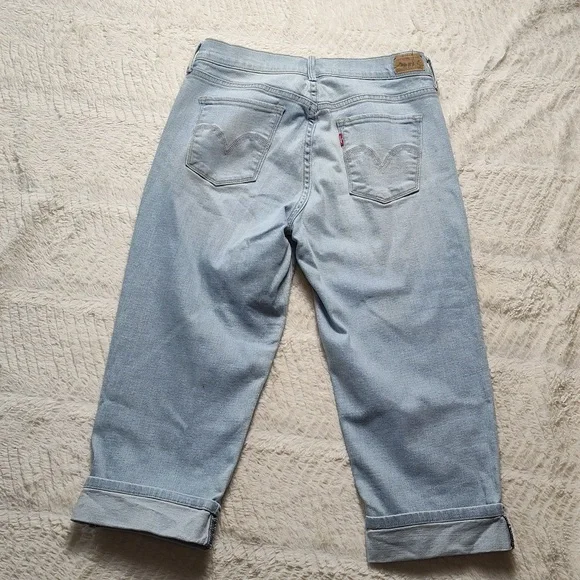 Levi's 515 Capri Women's Size 4 Denim Blue Jean Capris - Picture 5 of 8